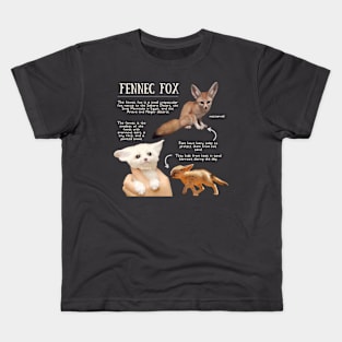 Animal Facts - Fennec Fox Kids T-Shirt